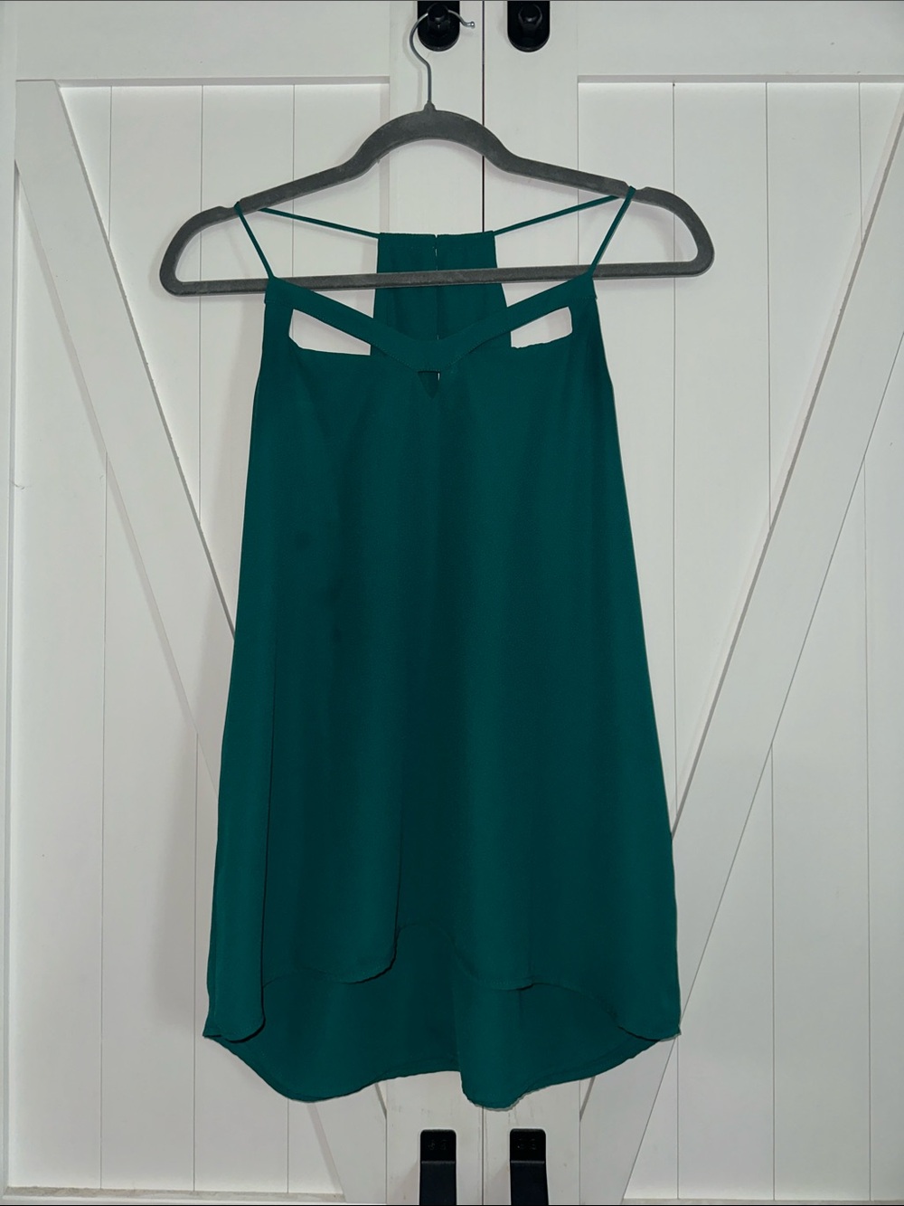 Express Teal Green Strappy Camisole